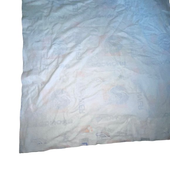 Rare Vintage NFL Denver Broncos Football Blanket Throw Northwest Company 88X74 - Picture 9 of 11